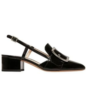 Bally Jasmine Patent Leather Court Shoes, Brand Size 36.5 Us - Black
