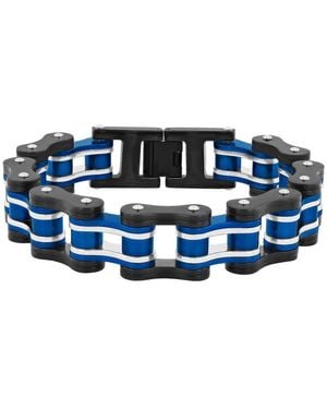 Robert Alton Stainless Steel & Gear Bracelet - Blue