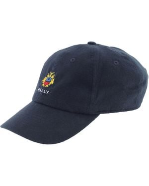 Bally Crest Logo Cotton Baseball Cap - Blue