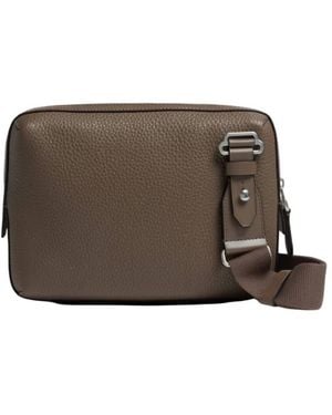 dunhill 1893 Harness City Leather Messenger Bag - Brown