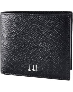 dunhill Cadogan 4Cc Coin Purse Billfold Leather Wallet - Black
