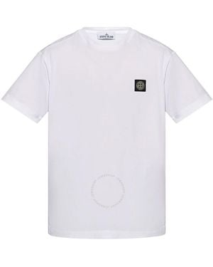 Stone Island Cotton Jersey Crewneck T-Shirt - White