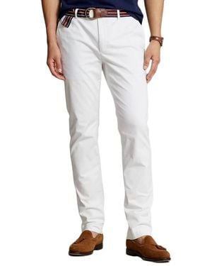 Polo Ralph Lauren Stretch Slim Fit Cotton Pants - White