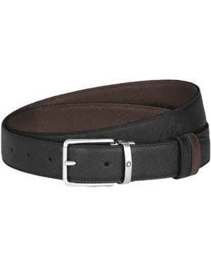 Montblanc Sartorial Leather Everyday 30Mm Reversible Belt - Brown