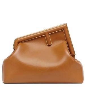【関税&送料込】Fendi Fendi First Sma Karung Etrusco Fendi First Sma Karung Etrusco in Brown | Lyst