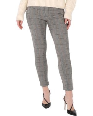 Chloé Ladies Checked Tousers, Brand Size 38 (Us - Grey