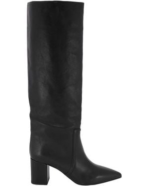 Paris Texas Ladies Anja 70Mm Leather Boots - Black