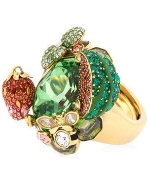 Swarovski Idyllia Multicoloured Motif Ring - Green