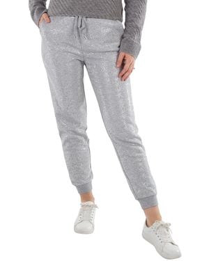 Michael Kors Studded Cotton Blend Sweatpants - Grey