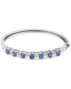 Haus of Brilliance 14k White Gold 5 Mm Oval Blue Tanzanite