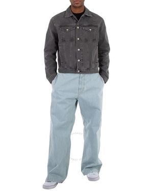 1017 ALYX 9SM Washed Mark Flood Square Denim Jacket - Blue
