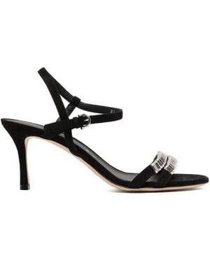 Ferragamo 70Mm Crystal-Embellished Sandals - Black