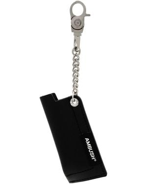 Ambush Leather Lighter Keychain - Black