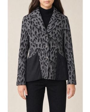 Dior Kids's Leopard Print Jacket - Black