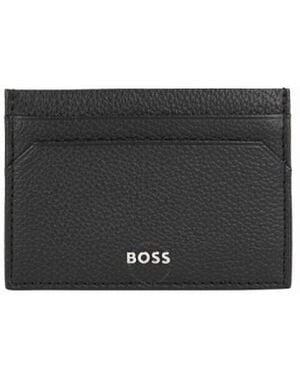 BOSS Highway Grained-Leather Card Holder - Black