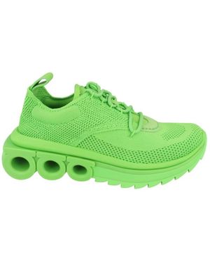 Ferragamo Nima Technical Knit Running Trainers - Green