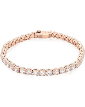 Swarovski Rose-Tone Matrix Tennis Bracelet - Pink