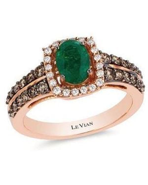 Le Vian Ladies Chocolatier Rings Set - Green