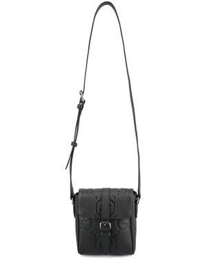 Gucci N Small Jumbo Gg Foldover Top Messenger Bag - White