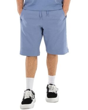 Emporio Armani Ea7 Train Logo Bermuda Shorts - Blue