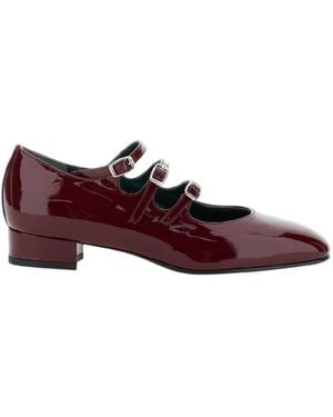 CAREL PARIS Ariana Patent Leather Ballet Flats, Brand Size 35 Us - Purple