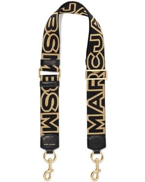 Marc Jacobs The Outline Logo Shoulder Strap - Black