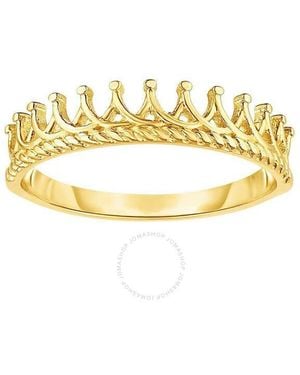 Tresorra 14K Crown Ring - Metallic