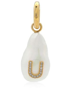 Burberry Ladies Lg Alphabet Letter U Charm - Metallic