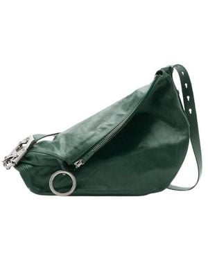 Burberry Vine Knight Leather Tote Bag - Green