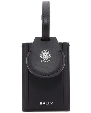 Bally X Adrien Brody Leather Luggage Tag - Black