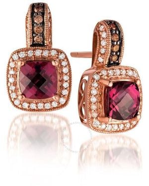 Le Vian Ladies Semi Precious Fashion Earrings - Red