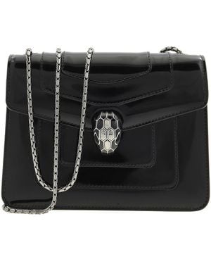 BVLGARI Serpenti Forever Crossbody Bag - Black