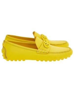 Ferragamo Grazioso Gancini Ornament Driver - Yellow