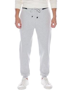 Brunello Cucinelli Ribbed Drawstring Trousers - Grey