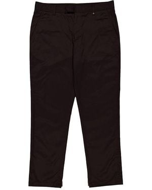 Burberry Slim-Cut Monogram-Motif Chinos, Brand Size 50 (Waist - Black