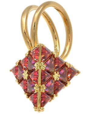 Swarovski Ladies Curiosa Triangle Cut Cocktail Ring, Size 52 - Red