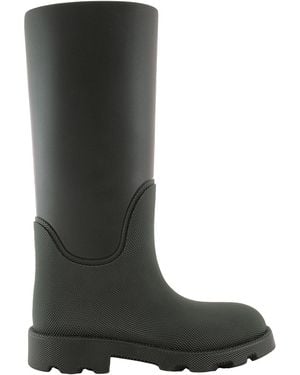 Burberry Rubber Marsh Calf-Length Rain Boots, Brand Size 38 (Us - Green