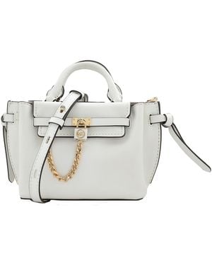 Michael Kors Michael Hamilton Legacy Leather Belted Satchel - Metallic