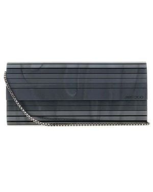 Jimmy Choo Midnight Pvc Sweetie Clutch Greymotherofpearl Exterior: Lining: Fabric