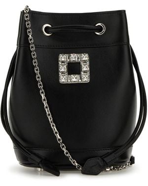 Roger Vivier Tres Vivier Daisy Aumoniere - Black