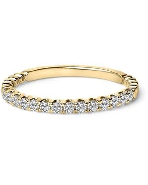 Haus of Brilliance 14K 1/4 Cttw Round Diamond Prong Set Wedding Band - Metallic