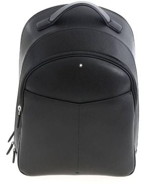 Montblanc Sartorial Medium Saffiano Leather Backpack - Black