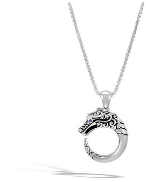 John Hardy Legends Naga Brushed Pendant Necklace - Metallic