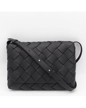 Bottega Veneta Leather Crossbody Bag - Black