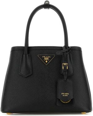 Prada Double' Mini Handbag - Black