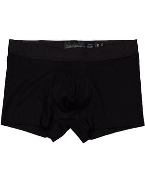 Calvin Klein Cotton-Blend Trunks - Black
