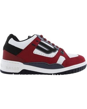 Bally Kuba-T Calf Nabuk Trainers, Brand Size 5 Us Size 6 - Red