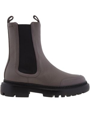 Bally Ginny Leather Chelsea Boots - Brown