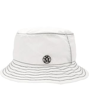 Maison Michel Ladies Jason Rain Bob Packable Bucket Hat - White
