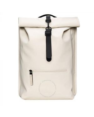 Rains Rolltop Rucksack - White